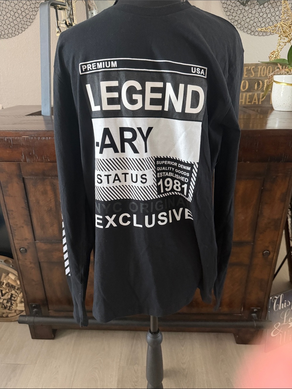 Legendary Status Exclusive Black Long Sleeve Tee